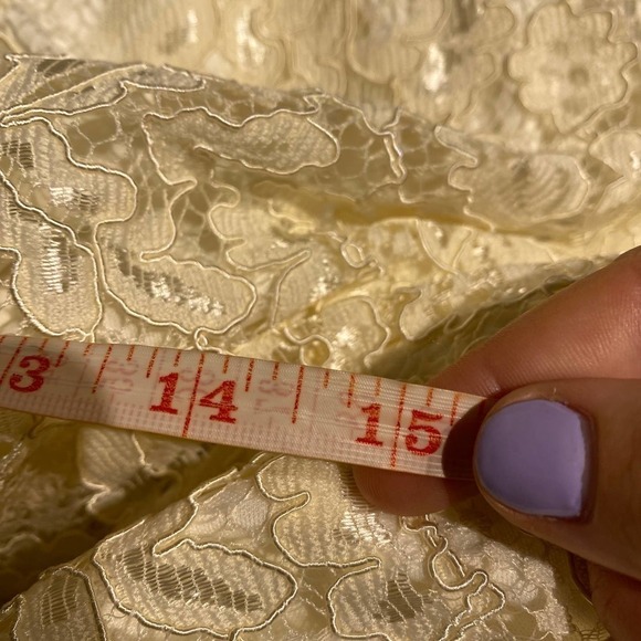 Lulus Womens Zenith ivory white Floral Lace Halter Neck Formal Maxi Dress Large - Picture 13 of 16